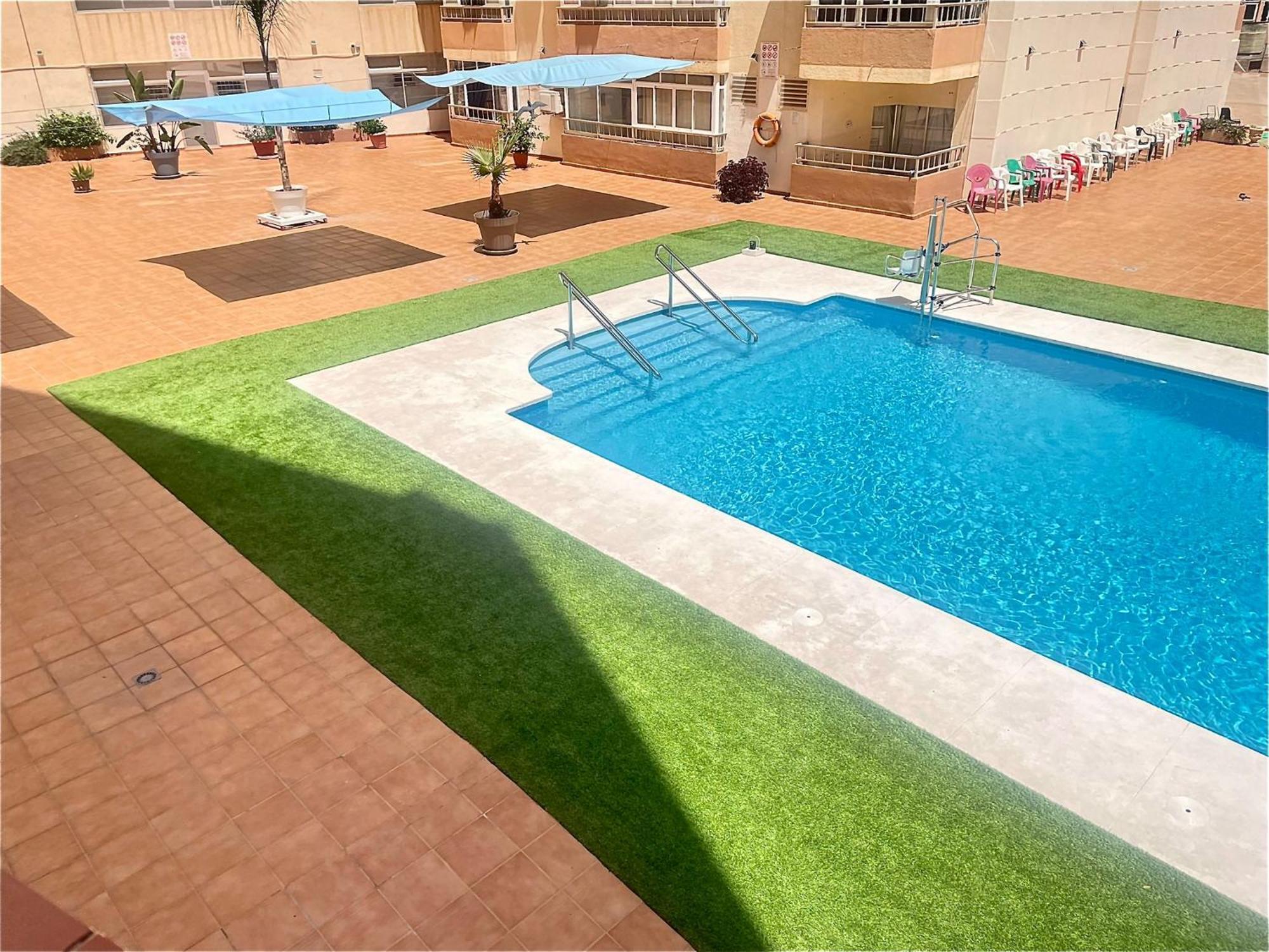 Elegant Studio With Pool And Seaview Torremolinos Bagian luar foto
